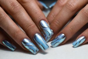 Baby Blue Nail