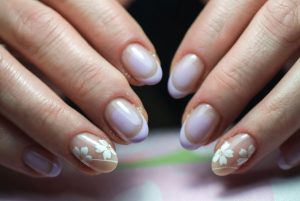 Milky Lilac Nail
