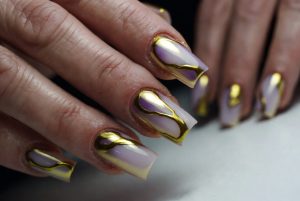 Milky Lilac Nail